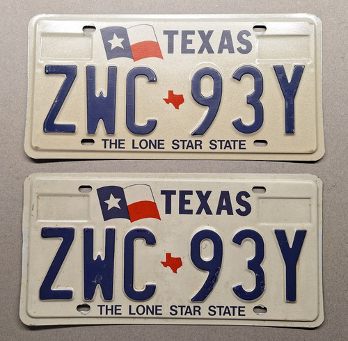 Coppia targhe texas - coppia,